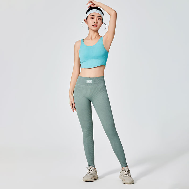 Női Green Sima Festés Sport Leggings