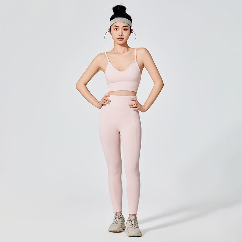 Női rózsaszín sport leggings