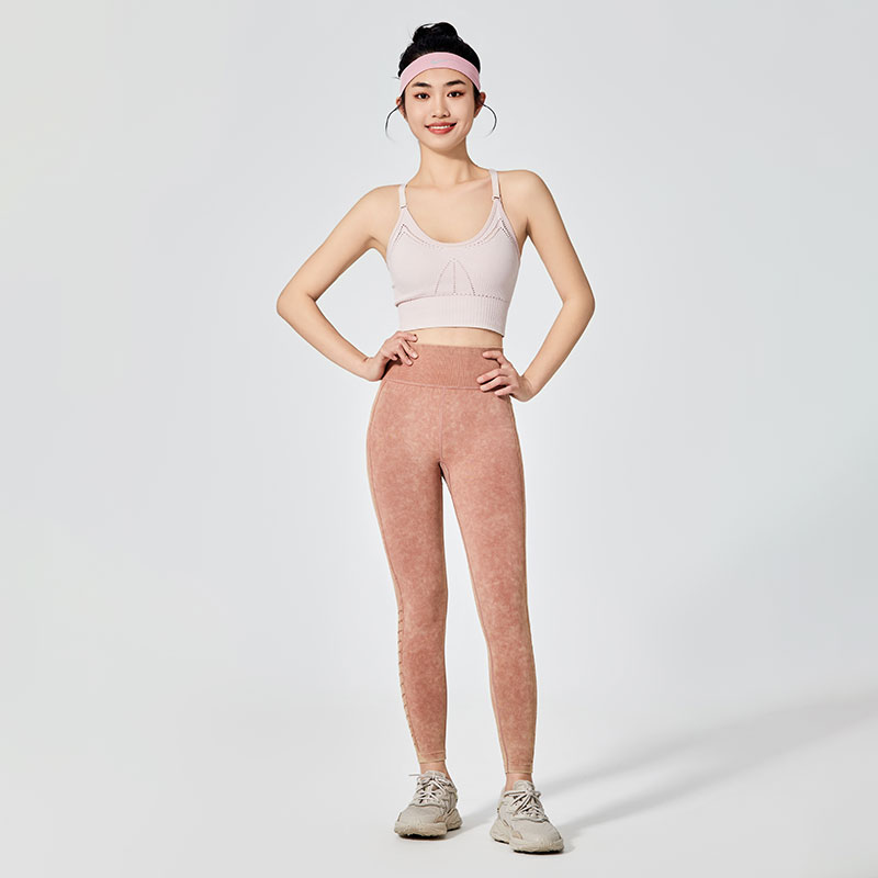 Női Washed Out Effect Sport leggings